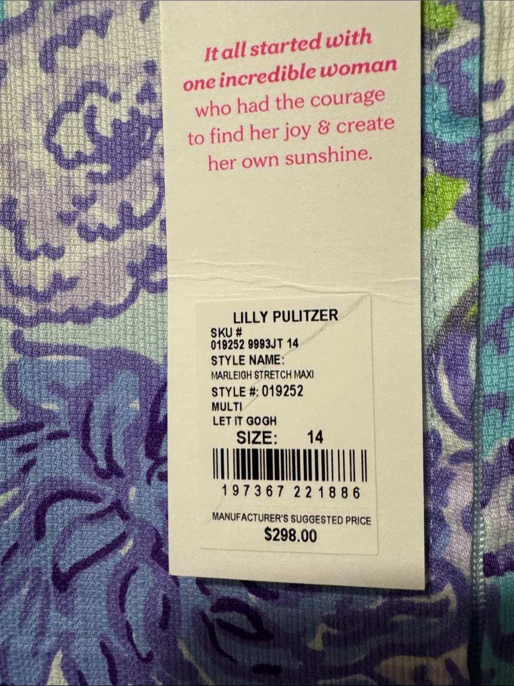 Lilly Pulitzer Marleigh Stretch Maxi Shift Dress NWT Size 14 - Picture 10 of 16